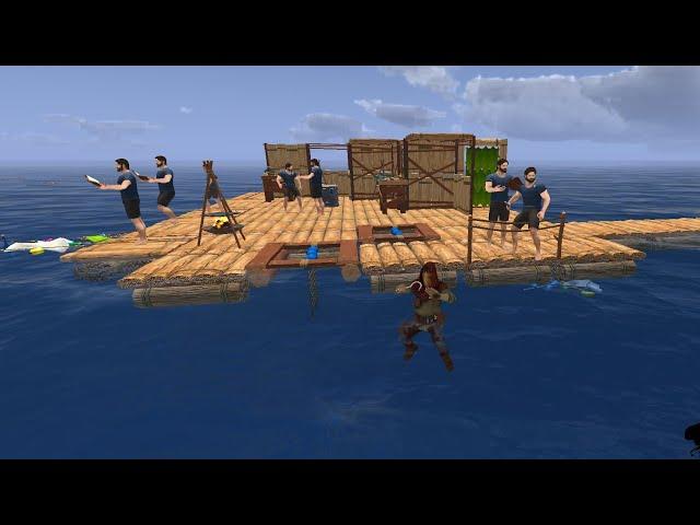 RAFT SURVIVAL OCEAN NOMAD | Merchant SURVIVAL ON A  RAFT IN MULTIPLAYER MODE - Gameplay