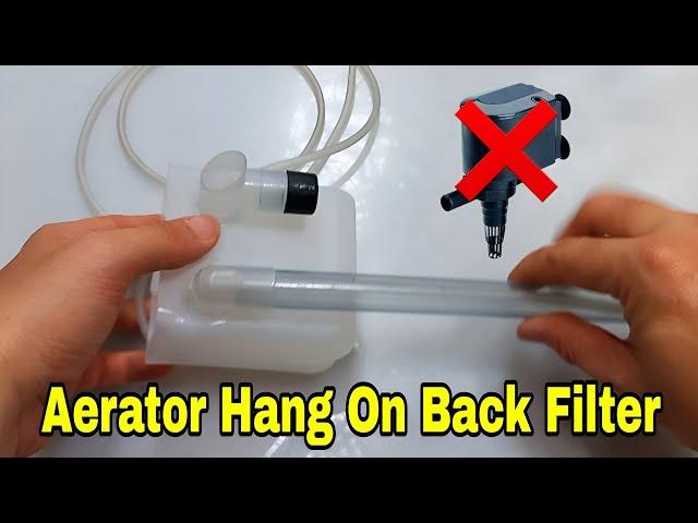 Aerator Hang On Back Filter DIY | Aquarium filter DIY