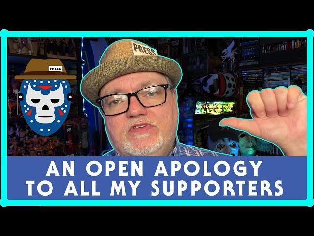 An Open APOLOGY To All My Jeffman316 Pop Cultute Reporter YouTube Channel Supporters