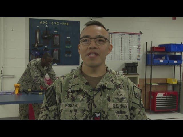 Stories of Service: Sailor from NAS Jax explains how helicopters are built