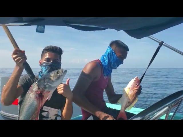 Handline fishing in Patos with Captain Matthew on the Sips and Scales Charters, Trinidad, Caribbean.