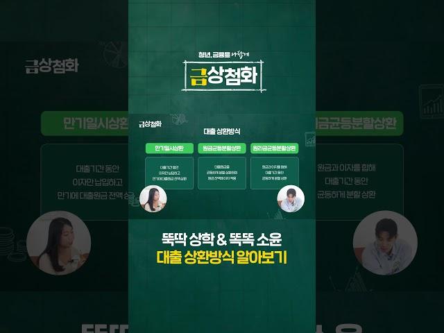 똑똑 소윤이 알려주는 대출 상환 방식!