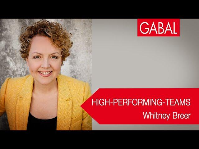 Das Geheimnis von leistungsstarken Teams - Whitney Breer
