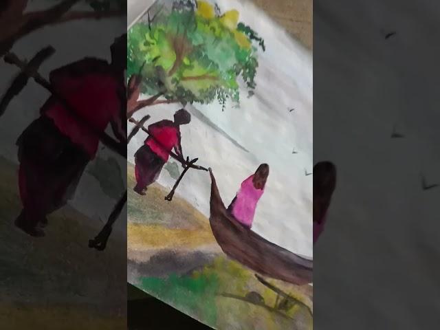 painting composition by water colour ️