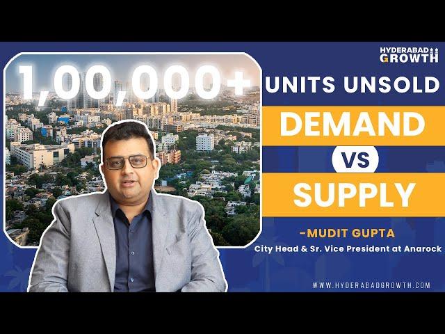 1 lakh+ Unsold Inventory in Hyderabad? Is Inventory Piling Up? | Hyderabad Growth