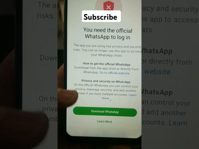 This Account is not allowed  to use WhatsApp due to spam error