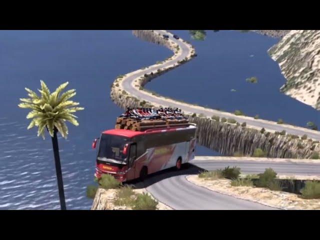 Overload bus passing extreme road #7