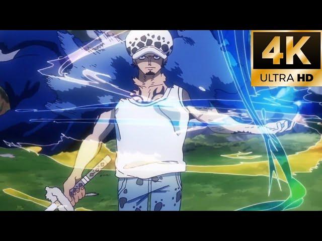 Law Vs Blackbeard English Dub | (4K) One Piece