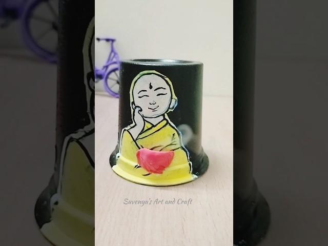 Cute Buddha making #buddha #buddhapainting #buddhaquotes #easy #diy #howtomake #drawing #suvenya #