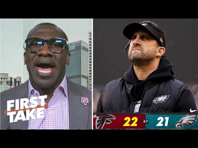 FIRST TAKE | FIRE NICK SIRIANNI!! - Shannon on Eagles' embarrassing loss to Falcons 22-21 on MNF