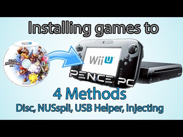 Wii U Game Install Tutorial - 4 Methods - Disc, NUSspli, USB Helper, Injects