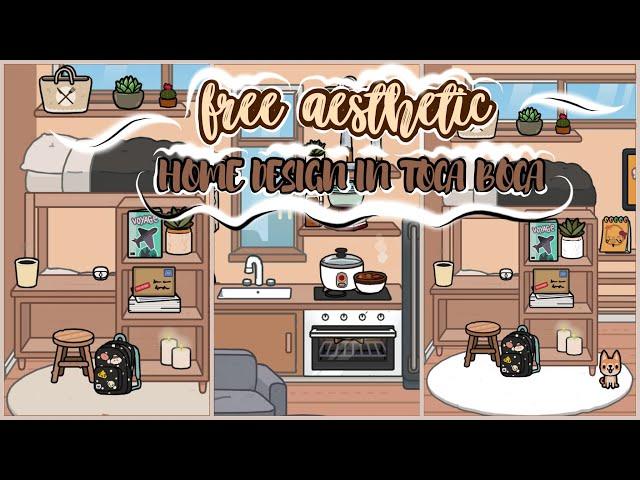 Aesthetic Free Home Design  Cozy Free To Copy House | Toca Life World