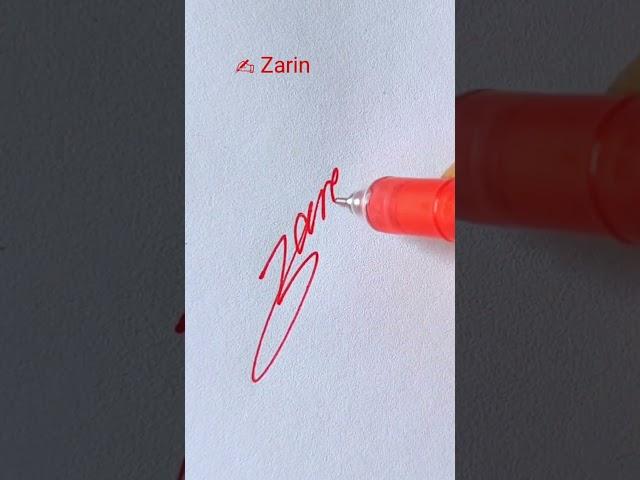 How to signature your name?
