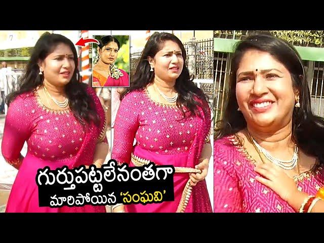 Actress Sangavi Latest Transformation Visuals | Actress Sangavi Visits Tirumala | News Buzz