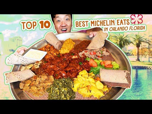 Top 10 BEST Michelin Foods in Orlando Florida | 24 Hours Eating ONLY at Michelin Restaurants