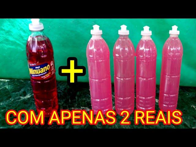 Gastei apenas 2 reais para fazer essa Multiplicação de detergente com 1 fiz 4 - Receitas da Bo