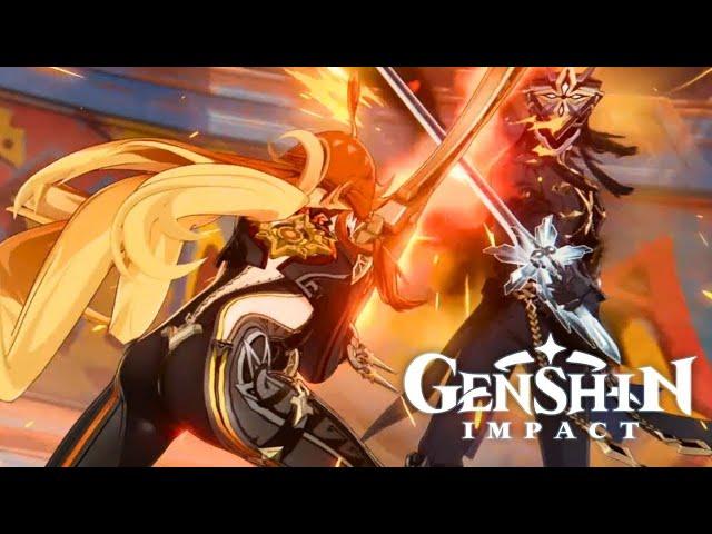 Pyro archon vs Capitano - Genshin Impact