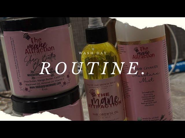 WASH DAY || THE MANE ATTRACTION PRODUCT REVIEW