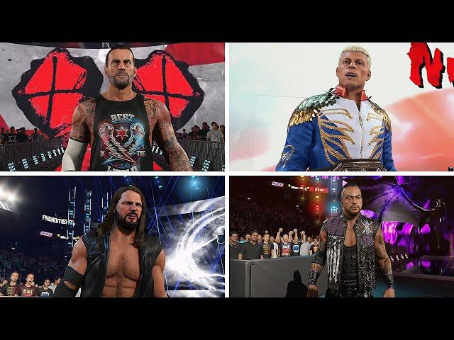 WWE 2K25 Entrances: CM Punk, Cody Rhodes, Jey Uso, Damien Priest, Kevin Owens & More!