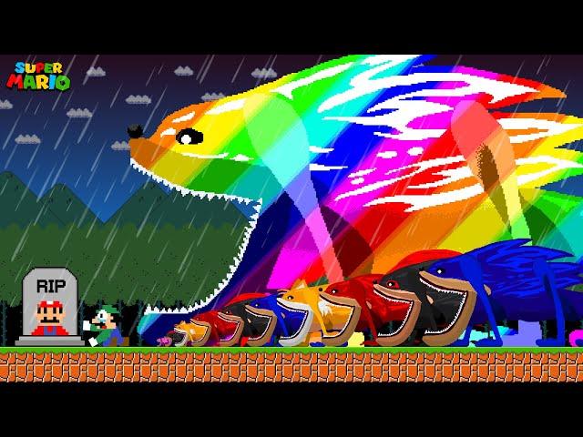 EVOLUTION of Shin Sonic Rainbow and Luigi R.I.P Mario: Please Come Back...