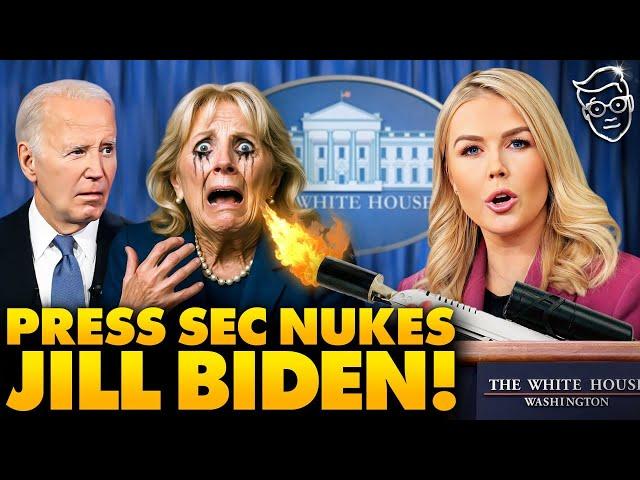 Karoline Leavitt SAVAGES Jill Biden for Criminal 'ELDER ABUSE' of Joe as White House Reporters GASP