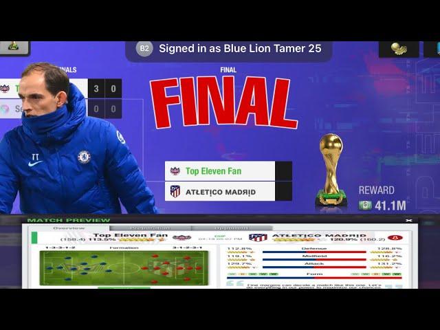 Cup Final Gameplay | TOP ELEVEN 3D 2022