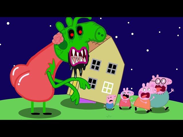 Peppa Pig’s Scary Adventure: Zombies at Pig House!  | Peppa Pig Funny Animation