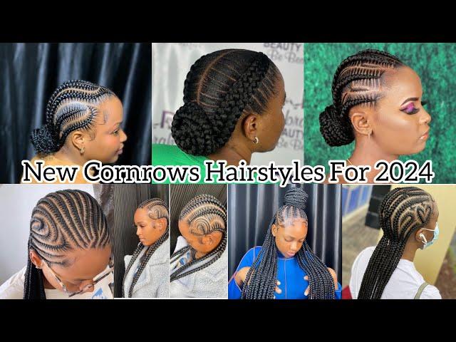 Latest New Cornrows Hairstyles For 2024 African Black Women Hairstyles Ideas