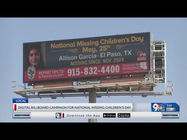 Digital billboard campaign for National Missing Children's Day