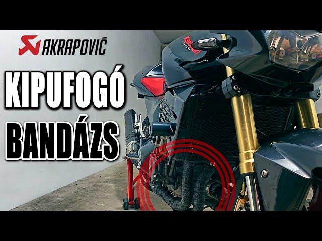 Betekertem a kipufogórendszert | Van értelme? | KIPUFOGÓ BANDÁZS MOTORON | 4K