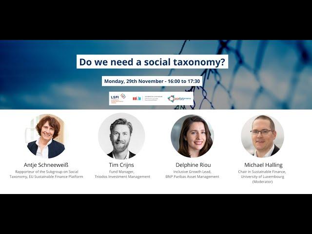 Do we need a social taxonomy?