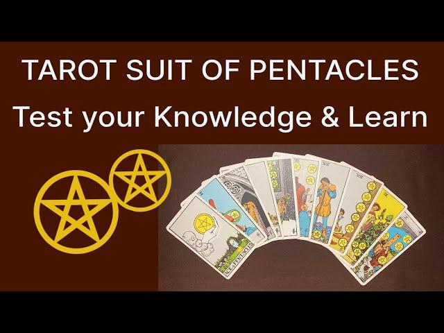 LEARN TAROT SUIT OF PENTACLES – TEST YOUR KNOWLEDGE & LEARN IN 15 MIN!