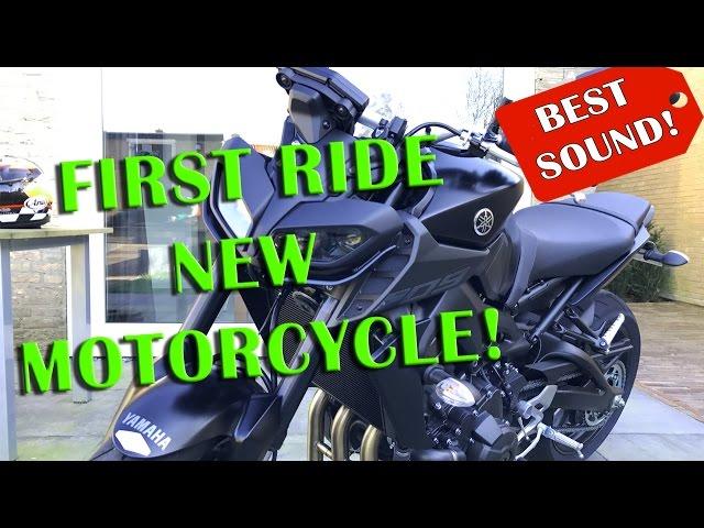 Yamaha MT-09 2017 First ride brand new motorcycle! It's gooood