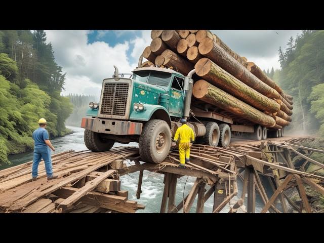 Unstoppable Heavy Machines in Action  Extreme Wood Cutting and Tree Machines Mastery #4