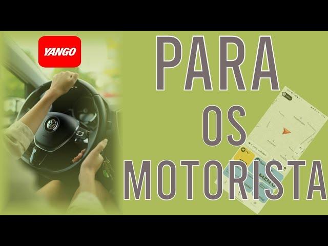 como usar aplicativo yango para fazer coridas motoristas