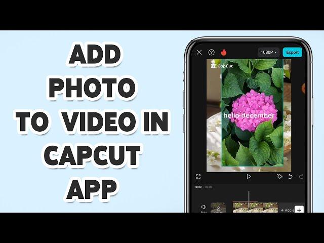 How To Add A Photo To A Video In CapCut App 2025