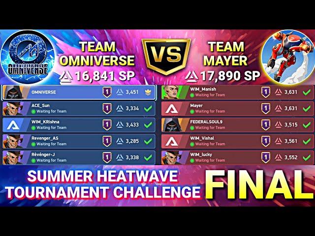 Final Omniverse vs Mayer - Summer Heatwave Tournament Challenge - Mech Arena Robot Showdown Custom