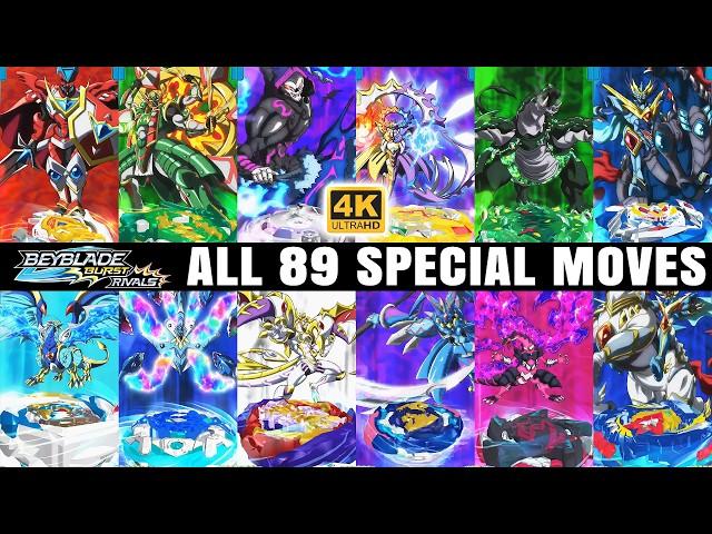 【16:9 RATIO】ALL 89 BEYBLADE BURST RIVALS SPECIAL MOVES in 4K60fps!