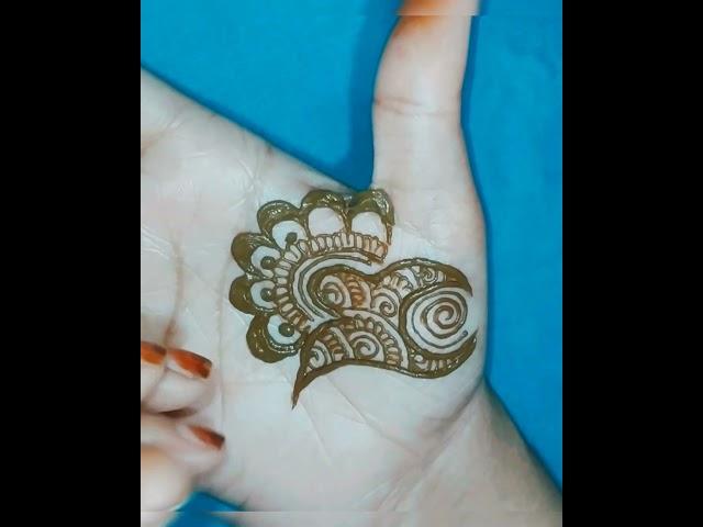 itna easy mehndi design ||front hand mehndi |#shorts@JustMehndi