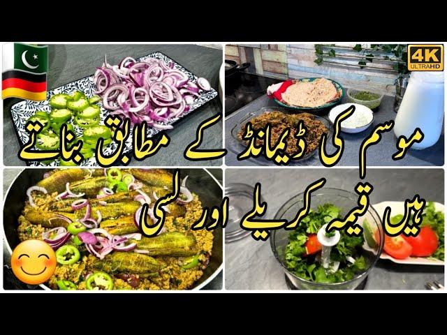 keema Bahre Karele meri Recipe /#food #dailyvlog #couplevlog #faisalabadingermany