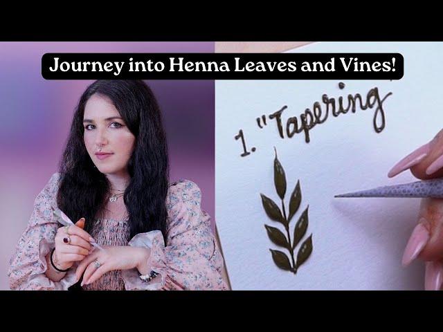  Beginner Henna Class: Mastering Whimsical Leaves and Vines Like a Pro!  PART ONE