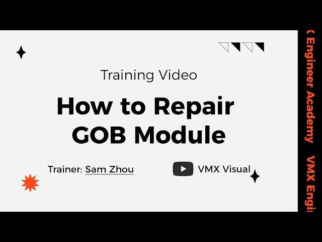 How to repair GOB module | LED maintenance | LED engineer academy | VMXVisual