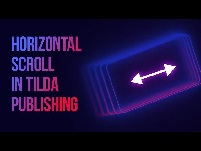 How to make horizontal scroll in tilda publishing zero block