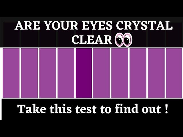 How good are your eyes  | Color test | Find the odd colour out