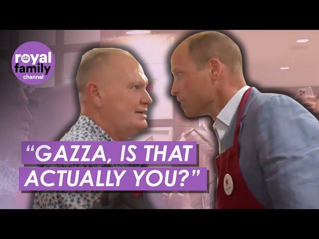 'Gazza, is That ACTUALLY You?' Prince William Meets Football Legend