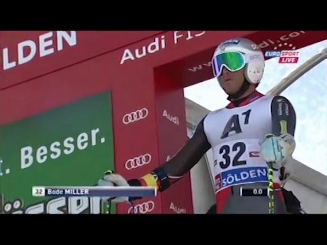 BODE MILLER IS BACK - 2013 Sölden Giant Slalom first run