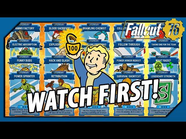 Fallout 76 - Legendary Perks Guide (WATCH THIS Before Doing Anything!)