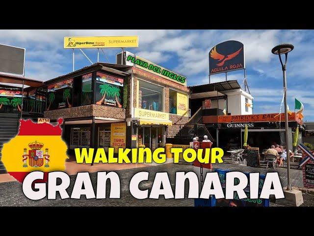 Gran Canaria - Playa Del Ingles 4K Walking Tour