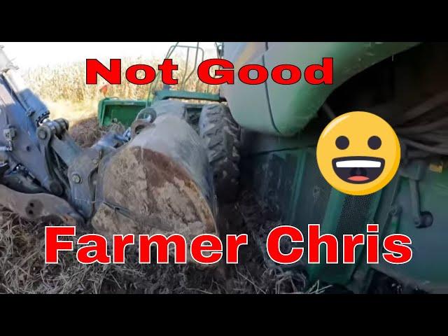 Farmer Chris gets the combine stuck Dirt Perfect Towing & Recovery to the rescue