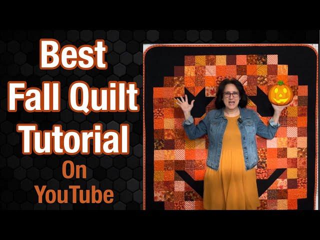  Pumpkin Quilt  Full DETAILED Tutorial EASY